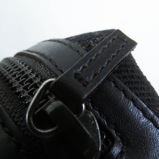 GUCCI Pouch 29596 Main: GG canvas Part: Leather Dark brown black Women Used Authentic