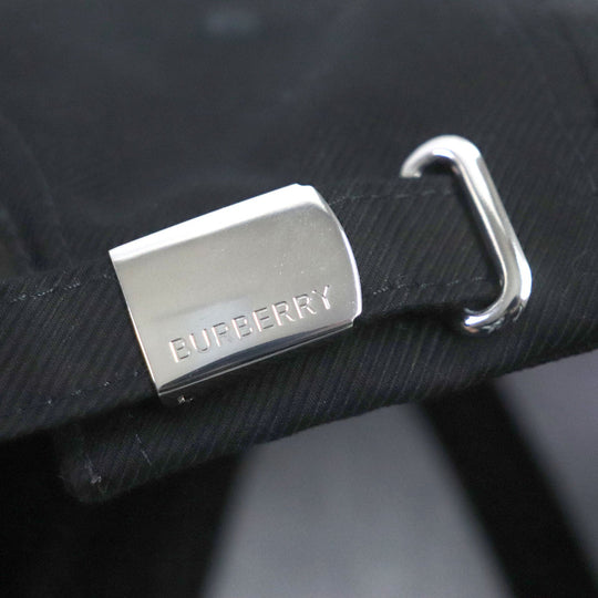 BURBERRY cap 8057625 cotton black mens S Used Authentic