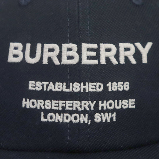 BURBERRY cap 8057625 cotton black mens S Used Authentic