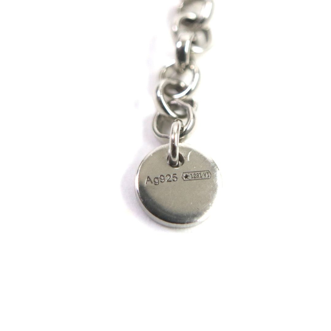 GUCCI Necklace Main�FAG925 Silver Arabesque Interlocking G mens Used Authentic