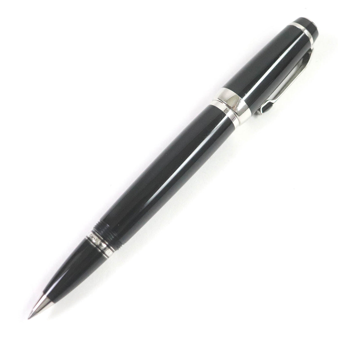 MONTBLANC Ballpoint pen Resin, Black Stone Black x silver Boheme mens Used Authentic