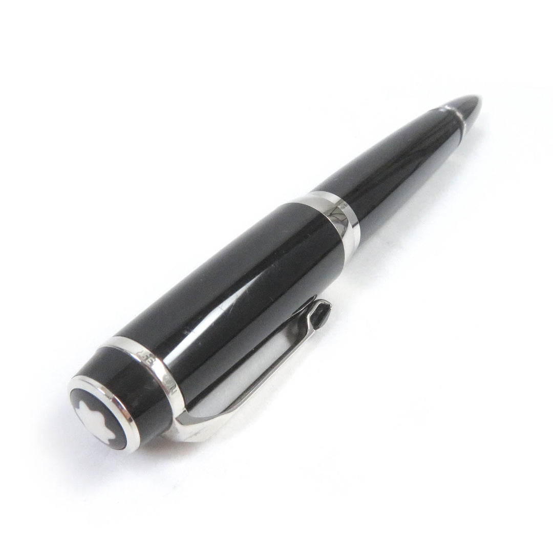 MONTBLANC Ballpoint pen Resin, Black Stone Black x silver Boheme mens Used Authentic