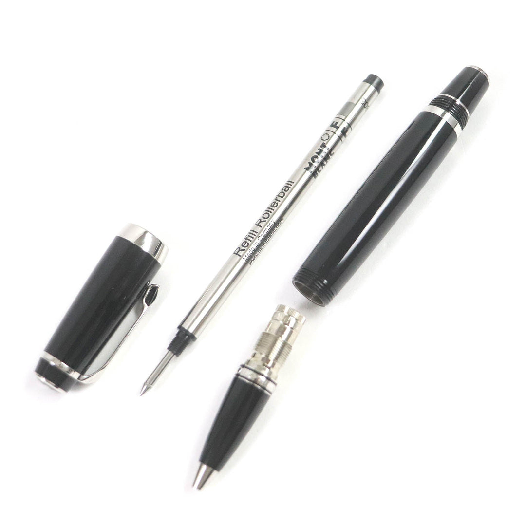MONTBLANC Ballpoint pen Resin, Black Stone Black x silver Boheme mens Used Authentic