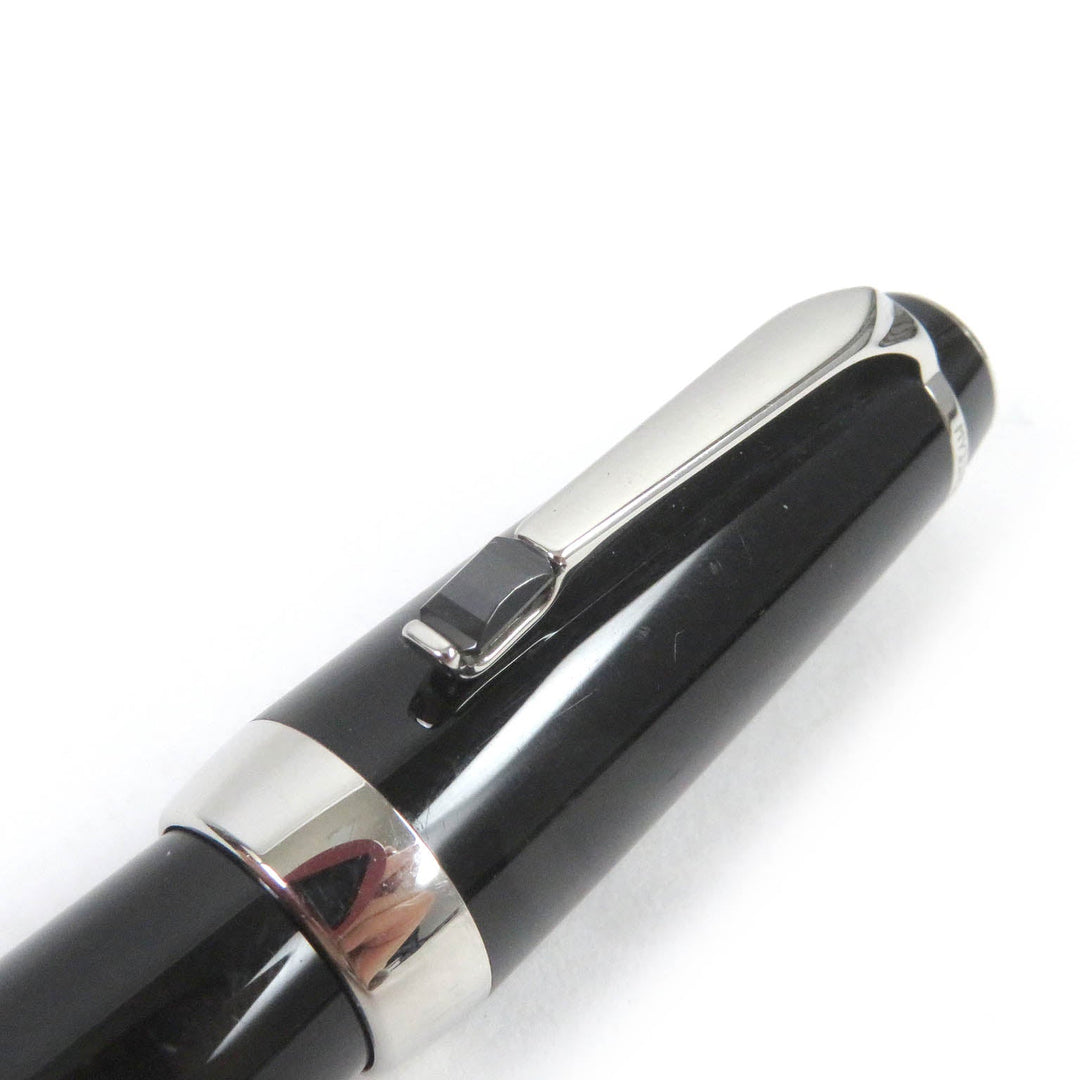 MONTBLANC Ballpoint pen Resin, Black Stone Black x silver Boheme mens Used Authentic