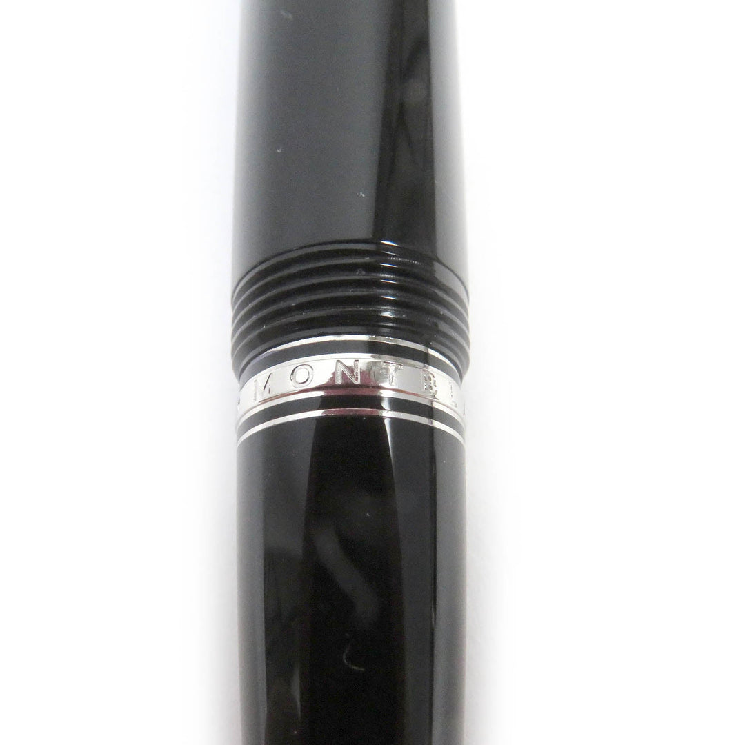 MONTBLANC Ballpoint pen Resin, Black Stone Black x silver Boheme mens Used Authentic