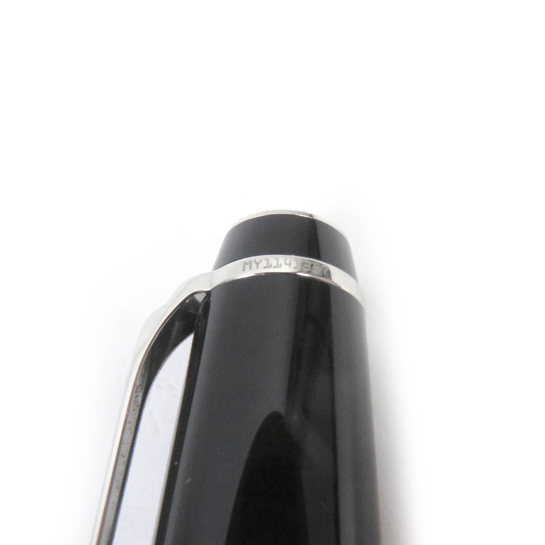 MONTBLANC Ballpoint pen Resin, Black Stone Black x silver Boheme mens Used Authentic