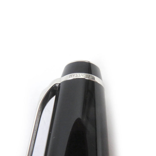 MONTBLANC Ballpoint pen Resin, Black Stone Black x silver Boheme mens Used Authentic