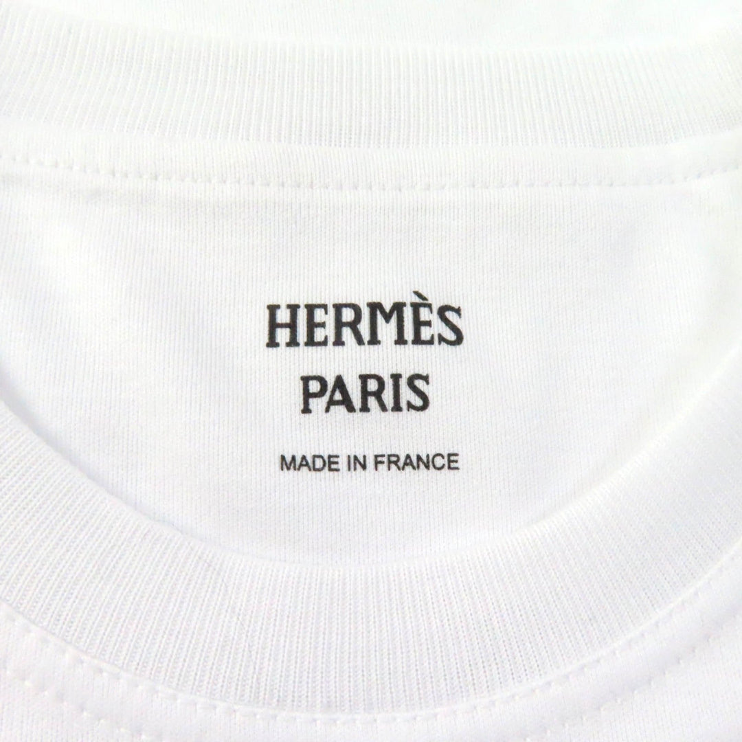 HERMES one piece Main: 100% cotton, Part: 100% cotton, Part: 100% polyester white Women 36 Used Authentic