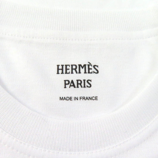 HERMES one piece Main: 100% cotton, Part: 100% cotton, Part: 100% polyester white Women 36 Used Authentic