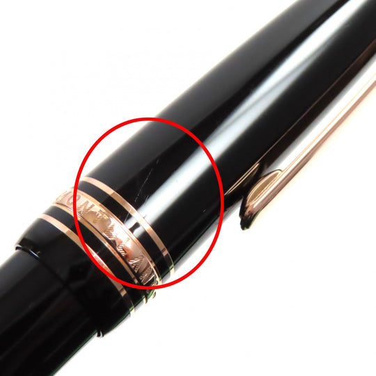 MONTBLANC Ballpoint pen resin Black Red Gold Legrand Meisterstck mens(Unisex) Used Authentic