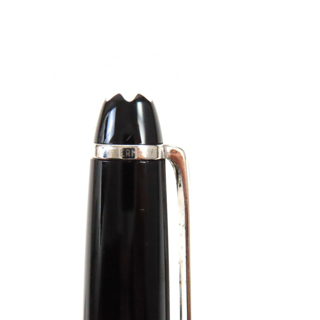 MONTBLANC Ballpoint pen resin Black Silver Meisterstck Classic mens Used Authentic