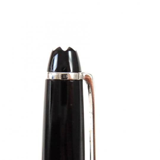 MONTBLANC Ballpoint pen resin Black Silver Meisterstck Classic mens Used Authentic