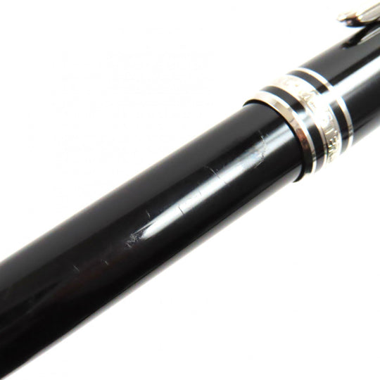MONTBLANC Ballpoint pen resin Black Silver Meisterstck Classic mens Used Authentic