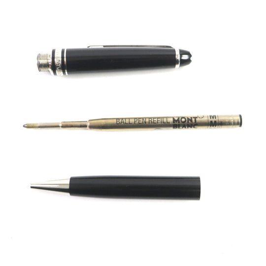 MONTBLANC Ballpoint pen resin Black Silver Meisterstck Classic mens Used Authentic