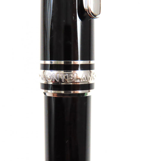 MONTBLANC Ballpoint pen resin Black Silver Meisterstck Classic mens Used Authentic
