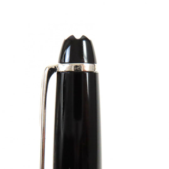 MONTBLANC Ballpoint pen resin Black Silver Meisterstck Classic mens Used Authentic