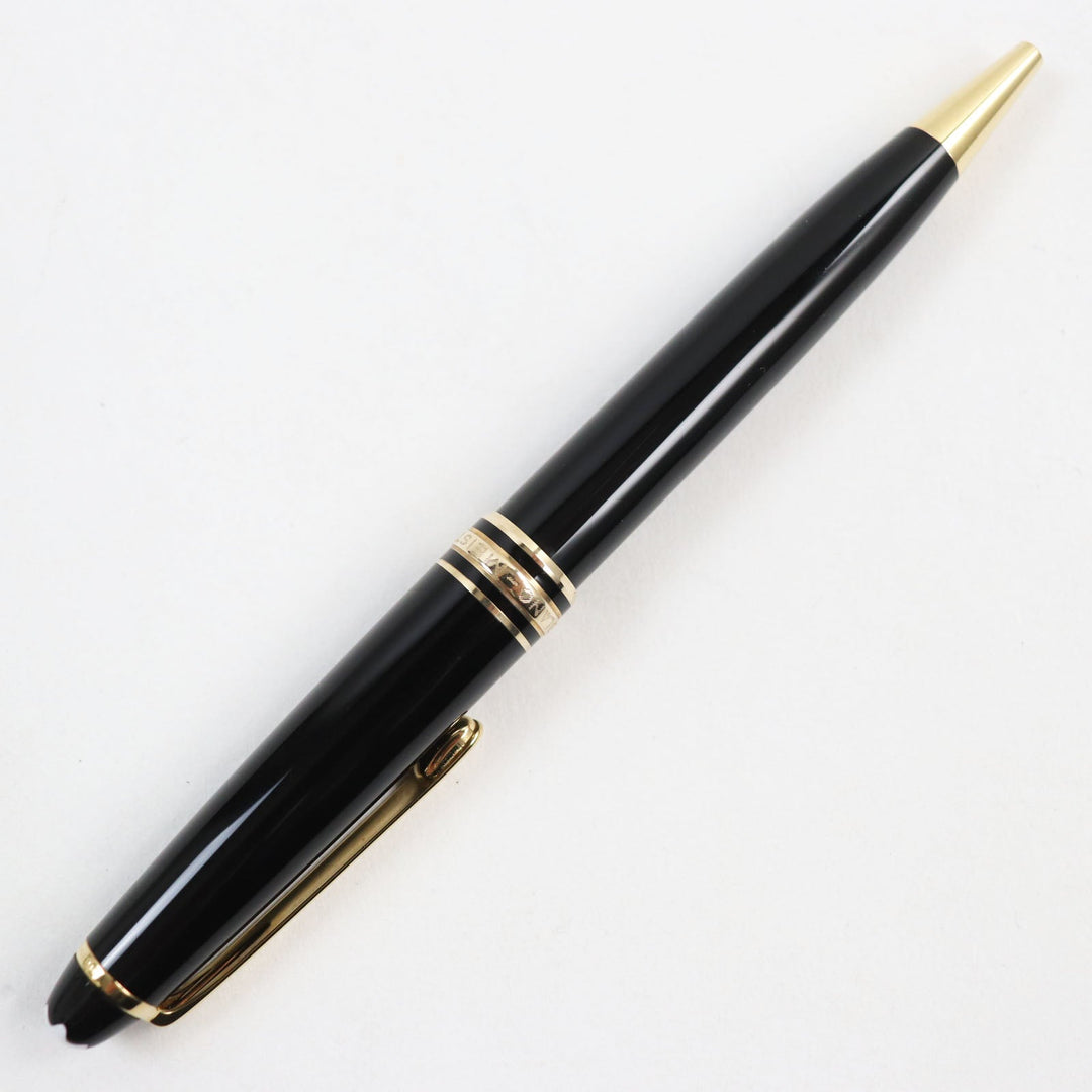MONTBLANC Ballpoint pen resin Black gold Meisterstck Classic Women(Unisex) Used Authentic