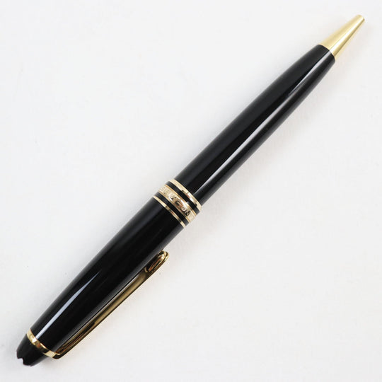 MONTBLANC Ballpoint pen resin Black gold Meisterstck Classic Women(Unisex) Used Authentic