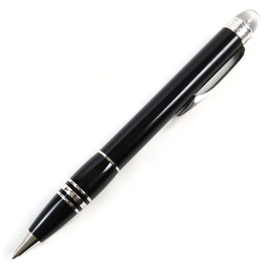 MONTBLANC Ballpoint pen resin Black Silver Starwalker mens Used Authentic