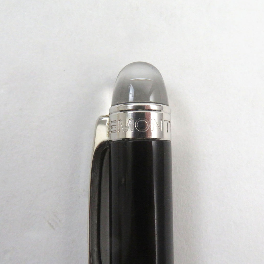 MONTBLANC Ballpoint pen resin Black Silver Starwalker mens Used Authentic