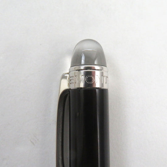 MONTBLANC Ballpoint pen resin Black Silver Starwalker mens Used Authentic