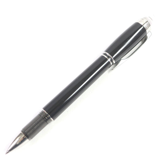 MONTBLANC Ballpoint pen resin Black Silver mens Used Authentic