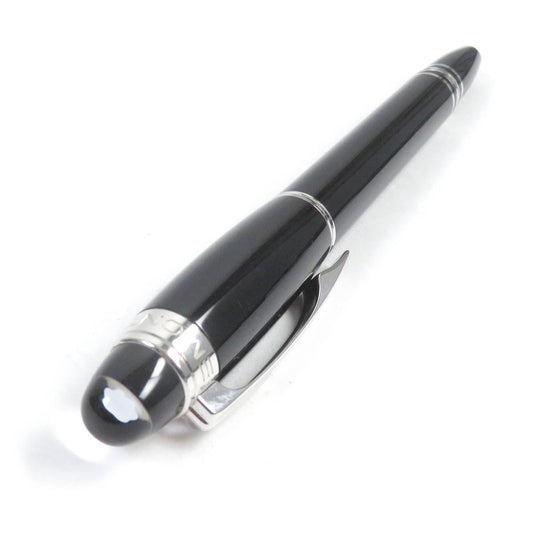 MONTBLANC Ballpoint pen resin Black Silver mens Used Authentic