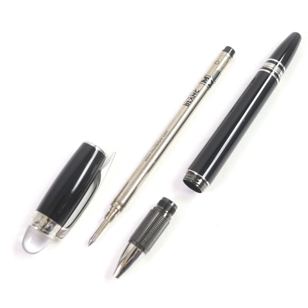 MONTBLANC Ballpoint pen resin Black Silver mens Used Authentic