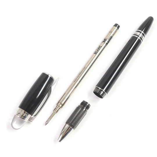 MONTBLANC Ballpoint pen resin Black Silver mens Used Authentic