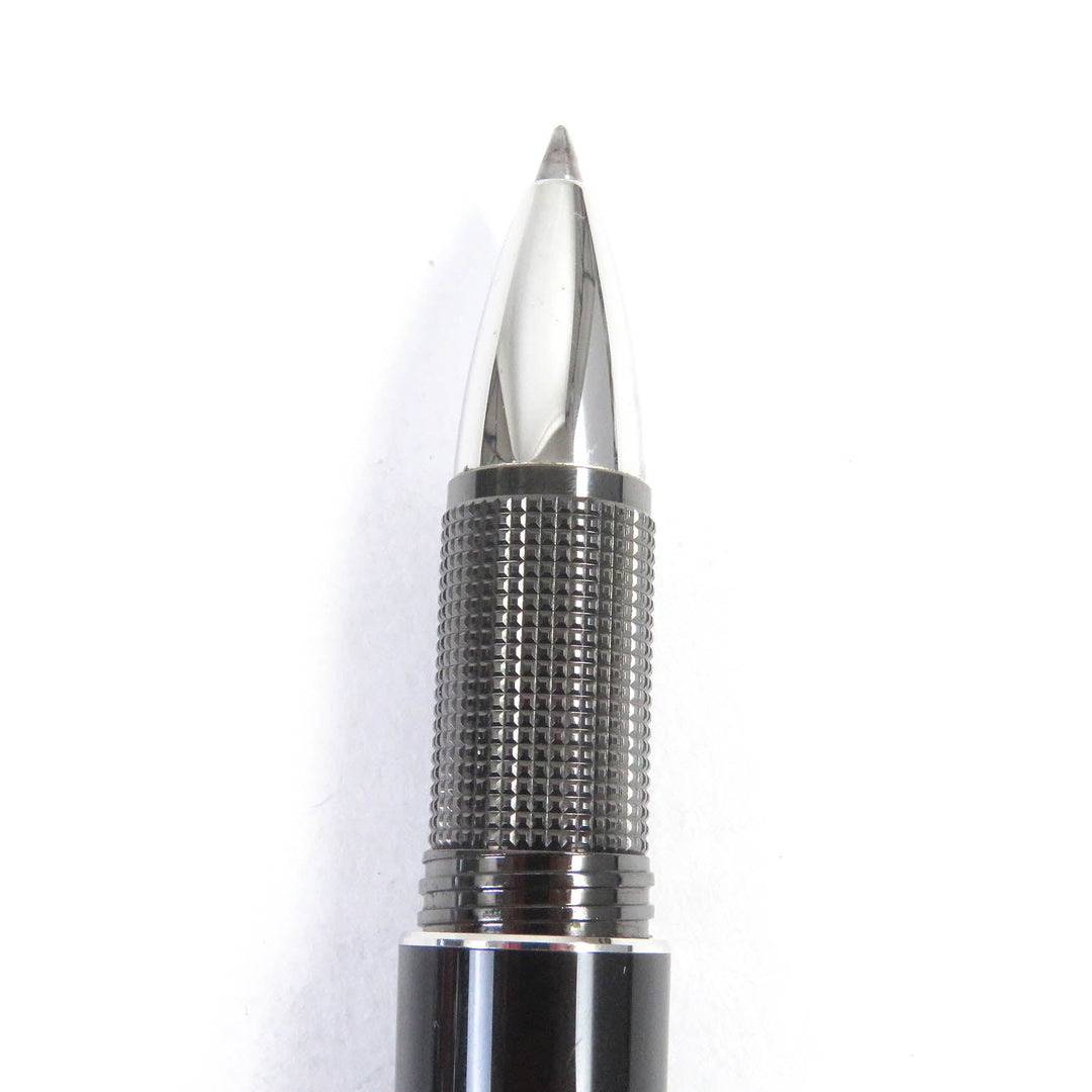 MONTBLANC Ballpoint pen resin Black Silver mens Used Authentic