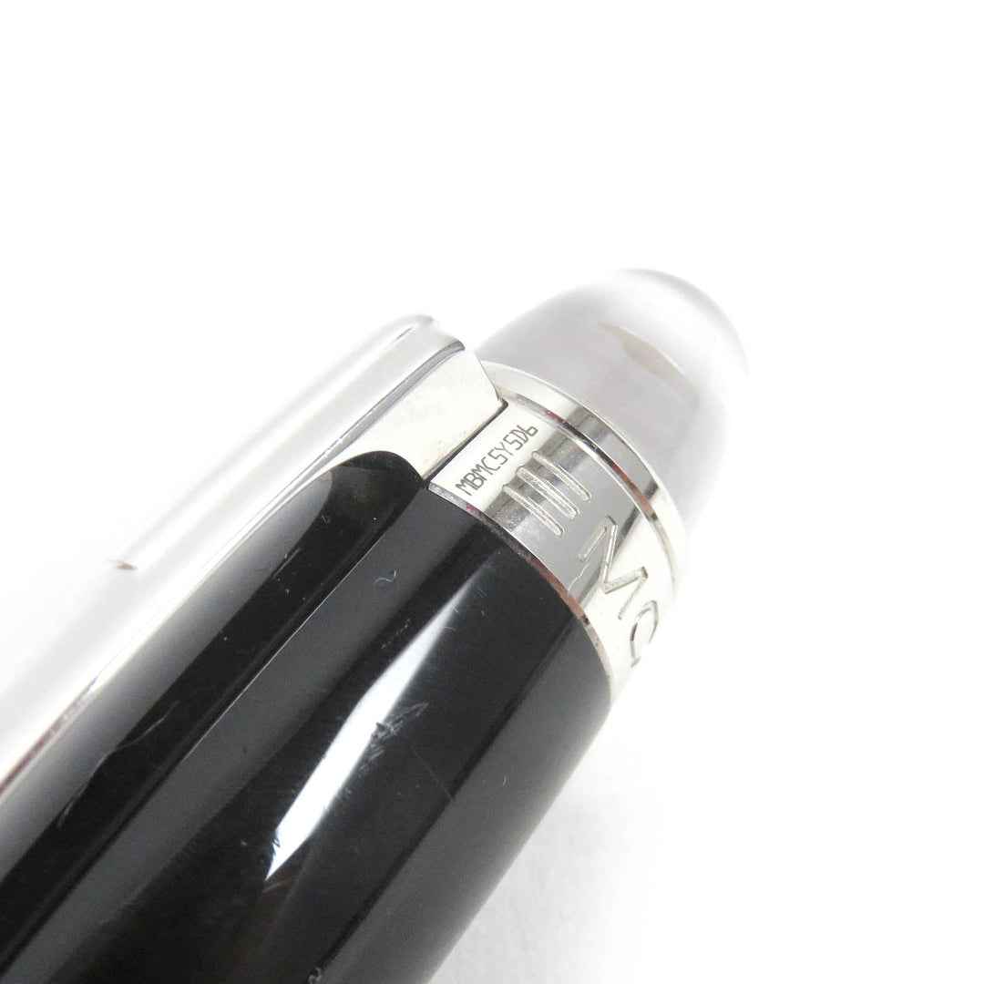 MONTBLANC Ballpoint pen resin Black Silver mens Used Authentic