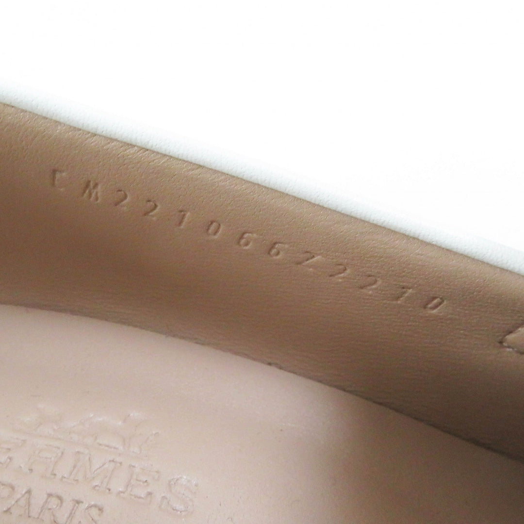 HERMES pumps Main: Leather White beige Constance Elysee 70 Women 35 1/2 Used Authentic