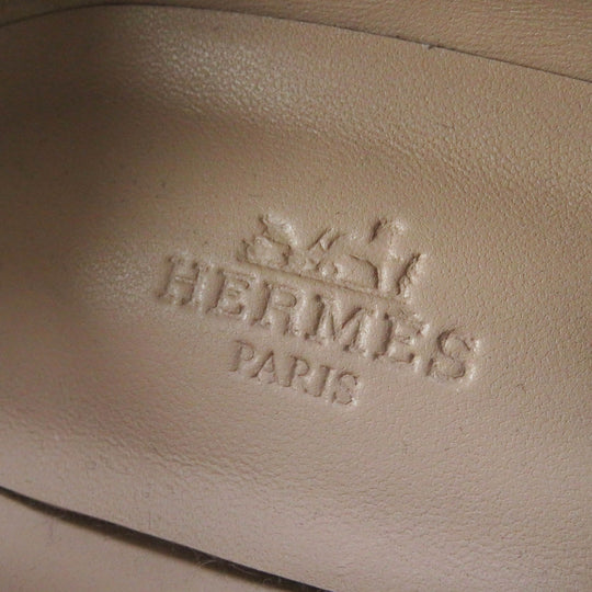 HERMES pumps Main: Leather White beige Constance Elysee 70 Women 35 1/2 Used Authentic