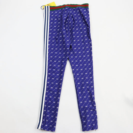 GUCCI Pants 691776 Main: 80% polyamide (nylon), Main: 20% elastane (polyurethane), Part: 51% polyester, Part: 43% nylon, Part: 6% polyurethane, Part: 100% nylon Blue white mens L Used Authentic