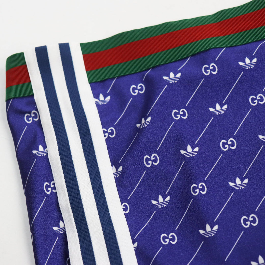 GUCCI Pants 691776 Main: 80% polyamide (nylon), Main: 20% elastane (polyurethane), Part: 51% polyester, Part: 43% nylon, Part: 6% polyurethane, Part: 100% nylon Blue white mens L Used Authentic