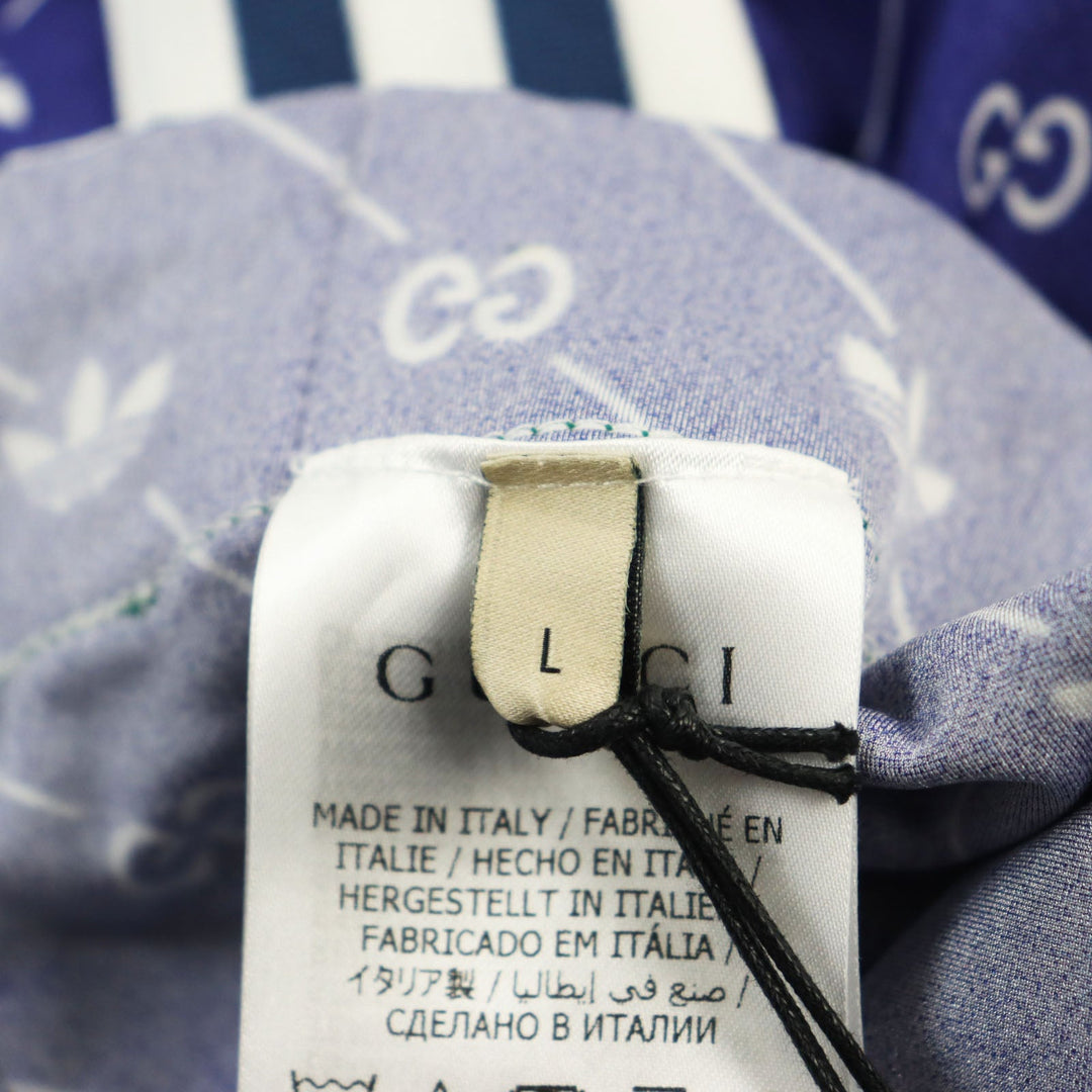 GUCCI Pants 691776 Main: 80% polyamide (nylon), Main: 20% elastane (polyurethane), Part: 51% polyester, Part: 43% nylon, Part: 6% polyurethane, Part: 100% nylon Blue white mens L Used Authentic