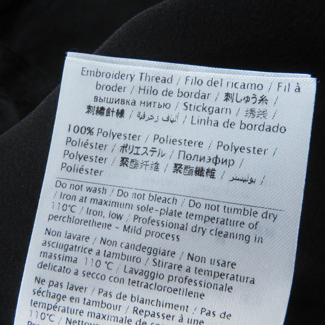 VALENTINO dress Outer: 100% silk, Outer: 91% cotton, Outer: 9% nylon, Outer: 100% nylon, Lining: 91% silk, : 9% polyurethane Embroidery: 100% polyester black Women 40 Used Authentic