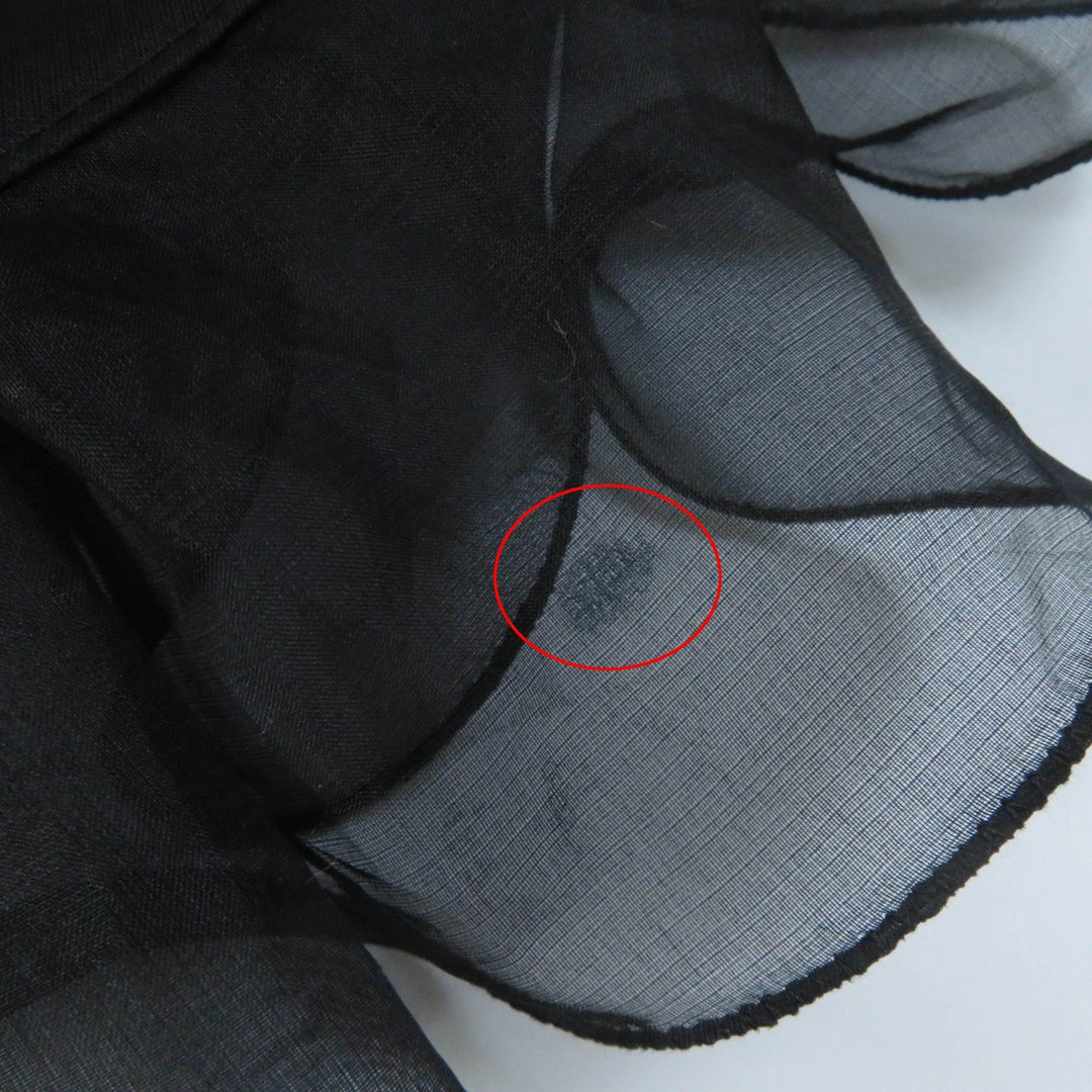 VALENTINO dress Outer: 100% silk, Outer: 91% cotton, Outer: 9% nylon, Outer: 100% nylon, Lining: 91% silk, : 9% polyurethane Embroidery: 100% polyester black Women 40 Used Authentic