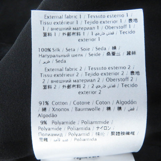 VALENTINO dress Outer: 100% silk, Outer: 91% cotton, Outer: 9% nylon, Outer: 100% nylon, Lining: 91% silk, : 9% polyurethane Embroidery: 100% polyester black Women 40 Used Authentic