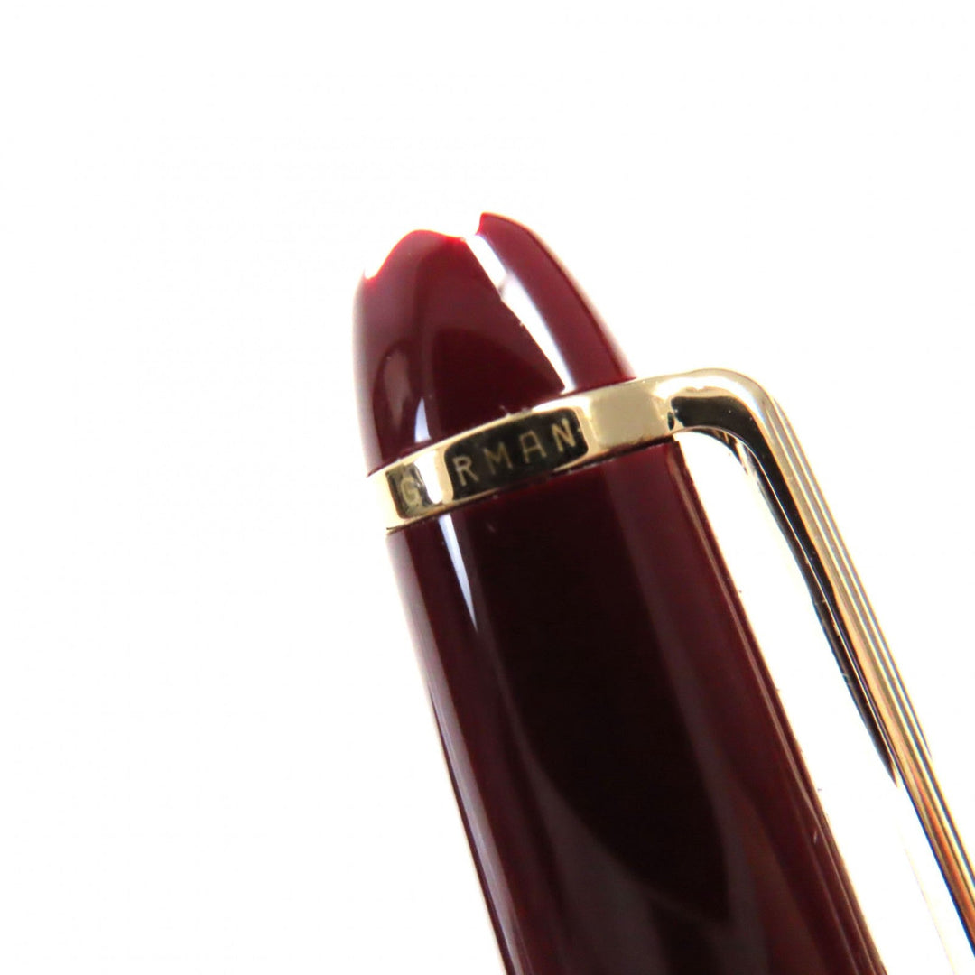 MONTBLANC Ballpoint pen Resin, Gold Plated Bordeaux Gold Meisterstck Classic mens Used Authentic