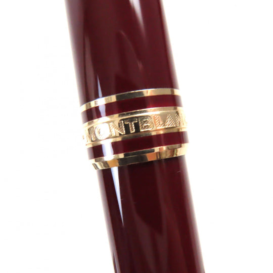 MONTBLANC Ballpoint pen Resin, Gold Plated Bordeaux Gold Meisterstck Classic mens Used Authentic