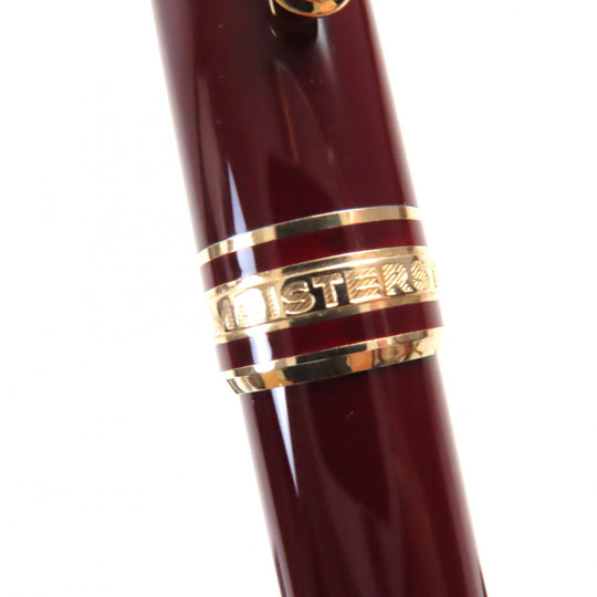 MONTBLANC Ballpoint pen Resin, Gold Plated Bordeaux Gold Meisterstck Classic mens Used Authentic