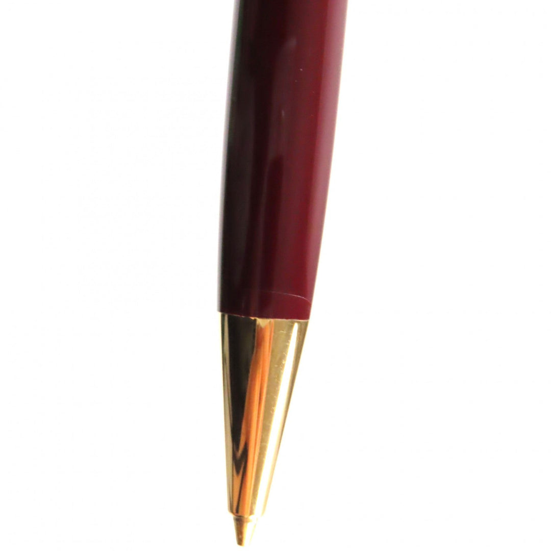 MONTBLANC Ballpoint pen Resin, Gold Plated Bordeaux Gold Meisterstck Classic mens Used Authentic