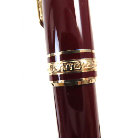MONTBLANC Ballpoint pen Resin, Gold Plated Bordeaux Gold Meisterstck Classic mens Used Authentic