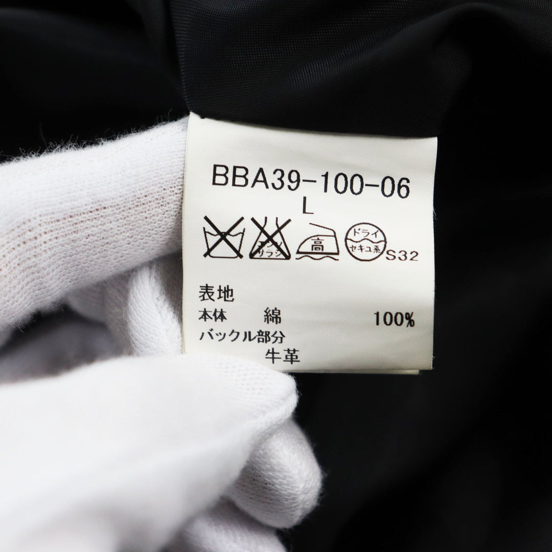 BURBERRY LONDON trench coat Outer: 100% cotton, Lining: Cupra, Sleeve lining: Cupra, Sleeve lining: Polyester, Part: Leather Ivory black mens L Used Authentic