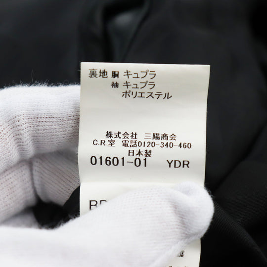 BURBERRY LONDON trench coat Outer: 100% cotton, Lining: Cupra, Sleeve lining: Cupra, Sleeve lining: Polyester, Part: Leather Ivory black mens L Used Authentic