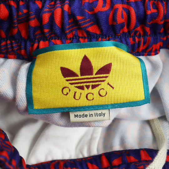 GUCCI Pants 692113 Main: 55% polyester, Main: 45% cotton, Part: 100% polyamide (nylon) Navy red mens XS Used Authentic