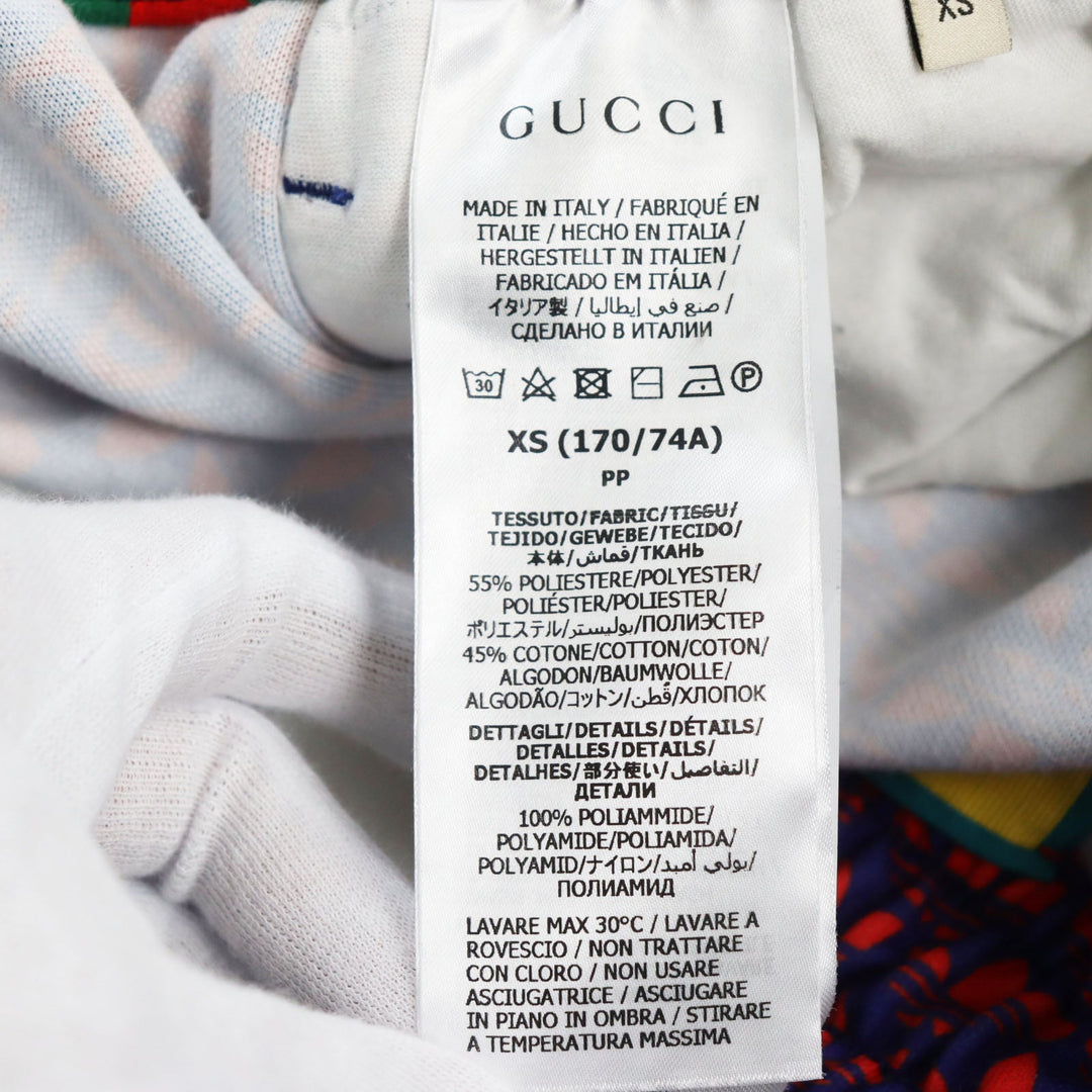 GUCCI Pants 692113 Main: 55% polyester, Main: 45% cotton, Part: 100% polyamide (nylon) Navy red mens XS Used Authentic