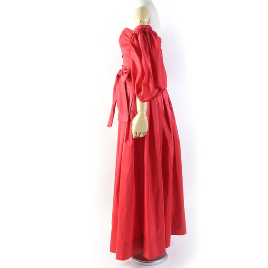 VALENTINO one piece Main: 100% silk, Part: 100% silk, Lining: 100% silk Red Women 38 Used Authentic