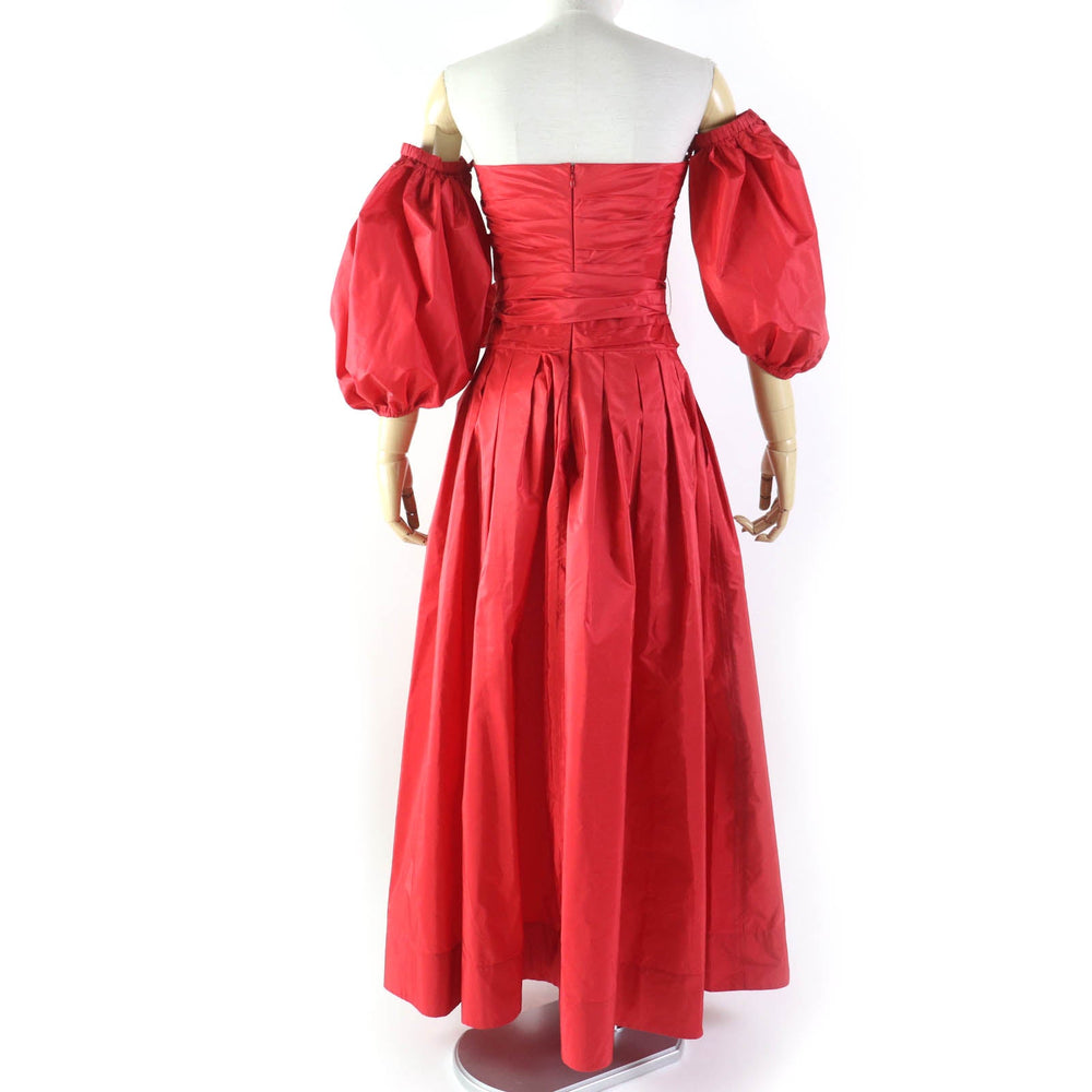 VALENTINO one piece Main: 100% silk, Part: 100% silk, Lining: 100% silk Red Women 38 Used Authentic